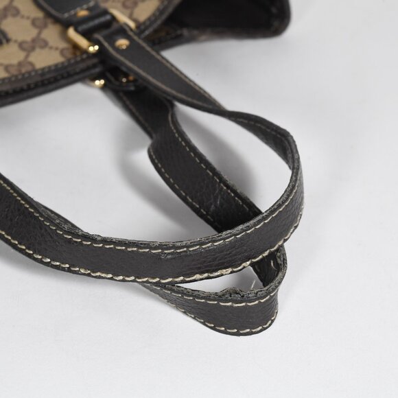 Gucci GG Crystal Coated Canvas Tote Bag - Beige/Brown - Classic Tote Authentic - Picture 10 of 15